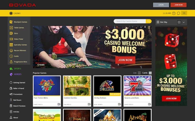 Bovada - Best Live casino alaska