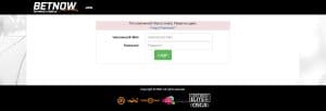BetNow Login Page