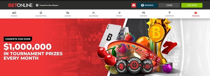 Bet Online Tournament Prizes