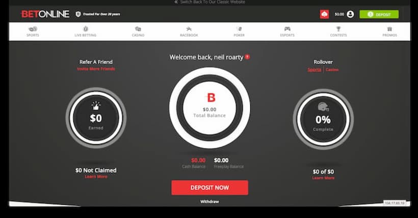 BetOnline verified account image