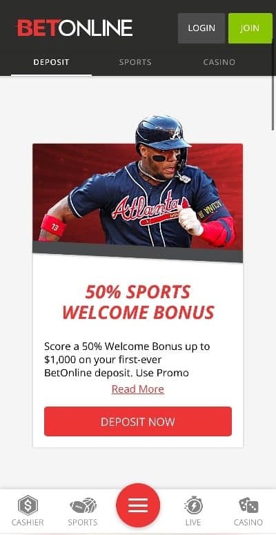 BetOnline bonus