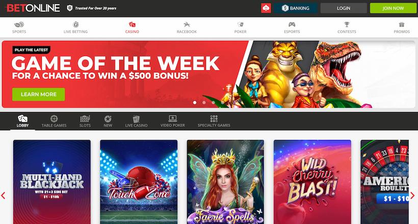 BetOnline Casino maryland