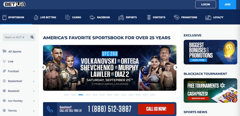 betus sports betting page
