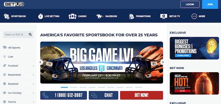 BetUs Reno sportsbook