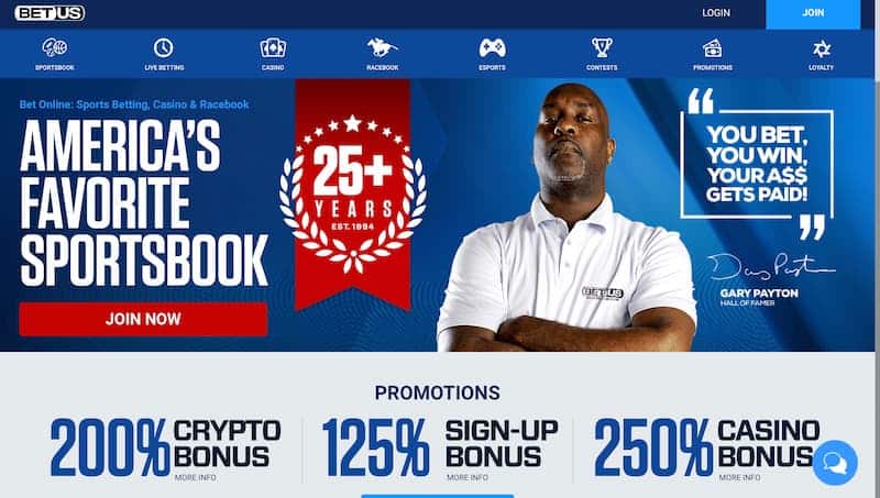 BetUS Sports Betting Vermont