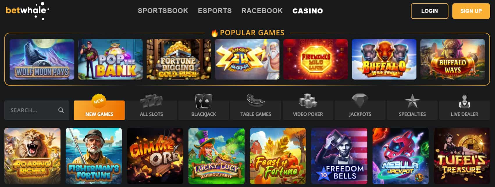 new online casinos betwhale games 