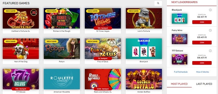 Bovada Casino Top Games