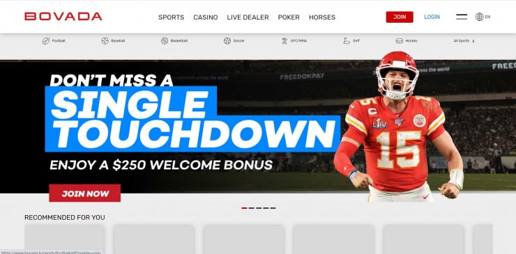 bovada homepage
