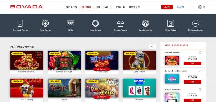 Bovada enjoys an excellent reputation in New Mexico online gambling circles