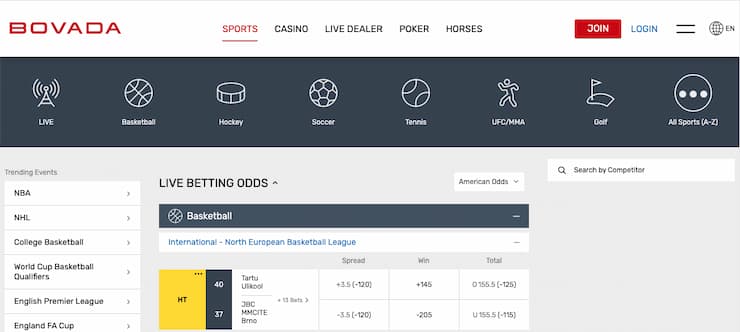 Bovada sharp sportsbook