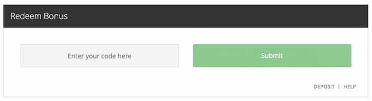 Everygame redeem bonus