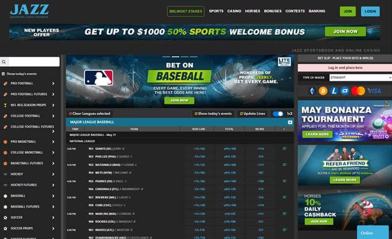 Jazzsports betting site