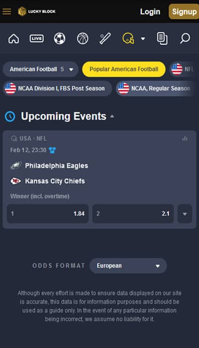 LuckyBlock Super Bowl