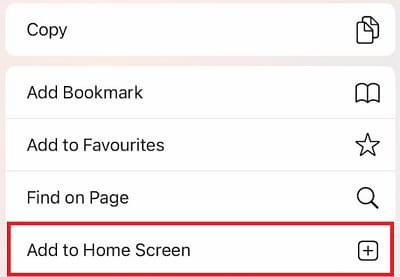 Add To Home Screen Mobile