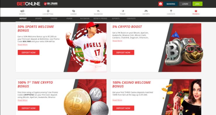 BetOnline Sports Welcome