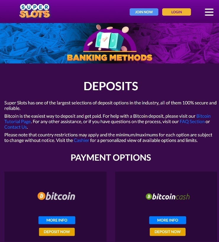 NJ Casino Sites - Deposit