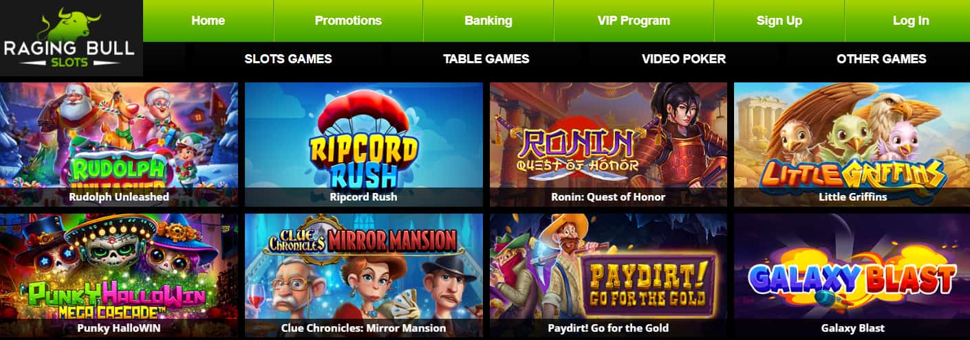 new online casinos raging bull games