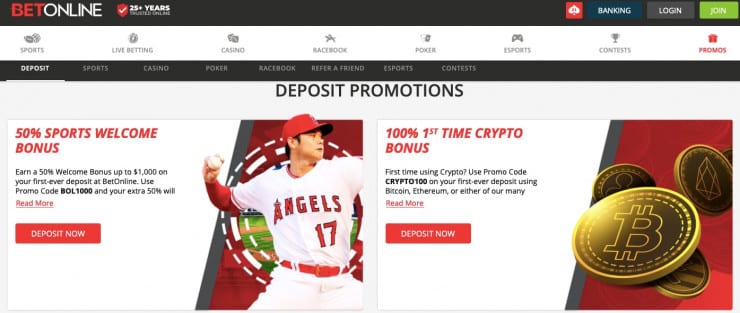 Offshore Sportsbook betting bonuses - BetOnline