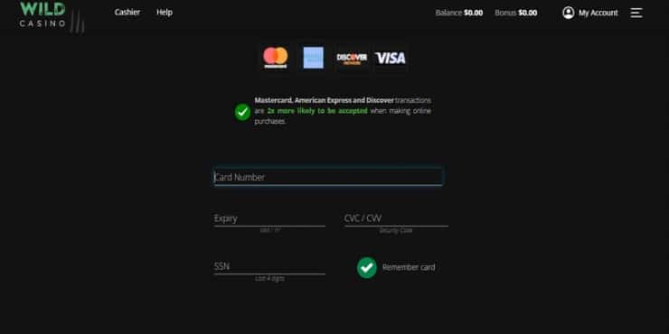 Wild Casino Deposit Funds - Online Casinos That Accept Visa