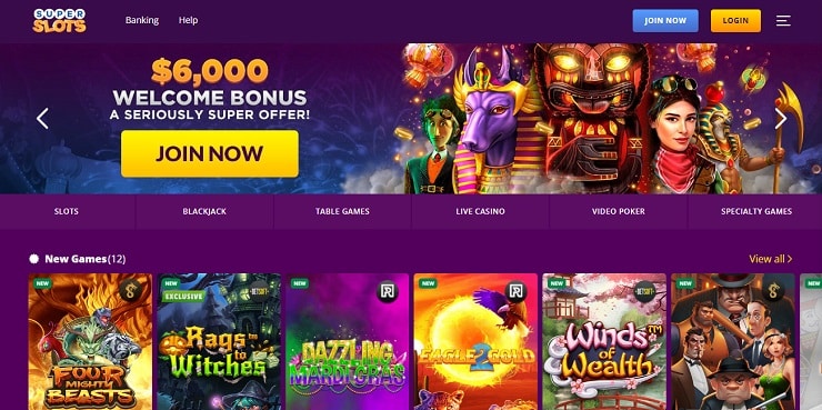 Online casinos in North Dakota- Super Slots
