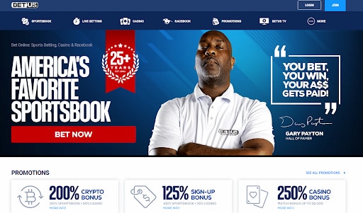 BetUS home page