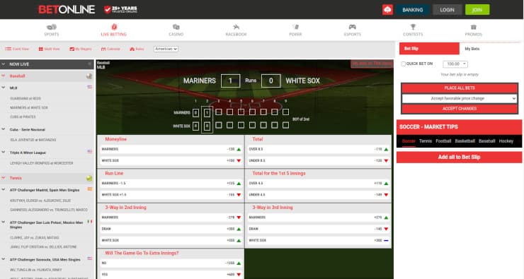 BetOnline MLB Betting