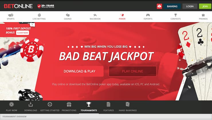 washington poker betonline