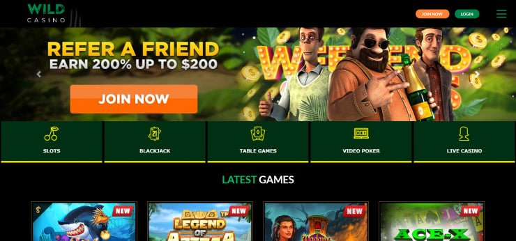 Wild Casino- best online casino in New Mexico