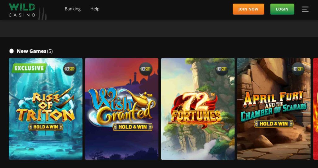 Wild Casino New Games