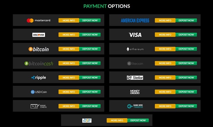 Wild Casino Payment Options