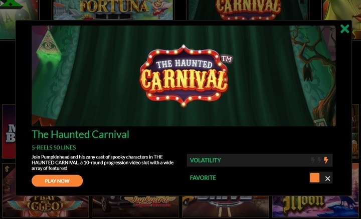 Wild Casino The Haunted Carnival Slot