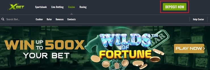 XBet Casino Deposit Now