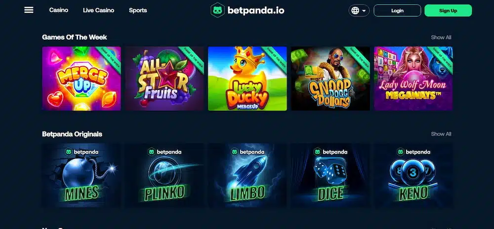 Betpanda - one of the best crypto casinos